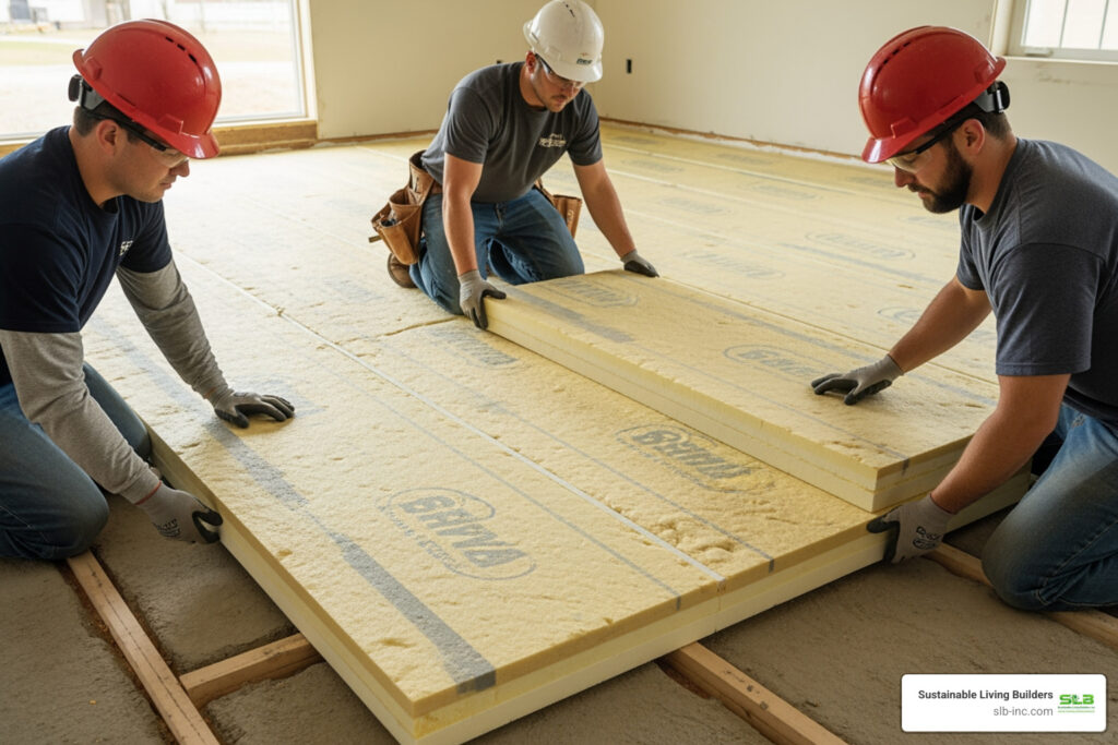 insulated floor panel