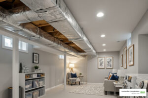 insulating ductwork in finished basement