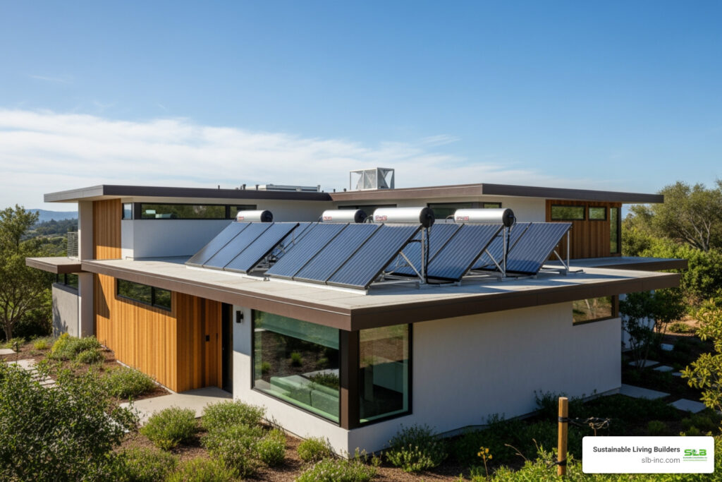 water heating roof panels