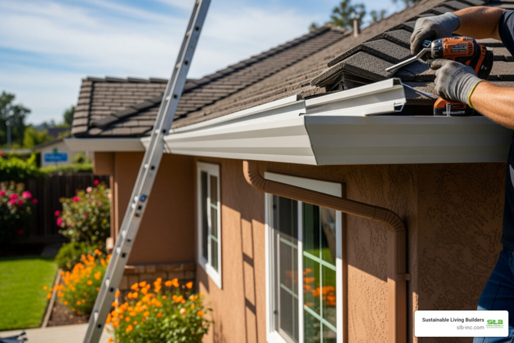 home gutter installation in petaluma, ca
