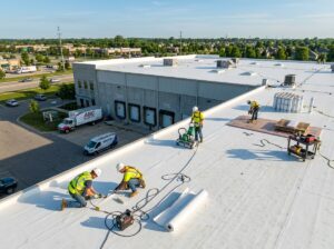 commercial roof installation in windsor, ca